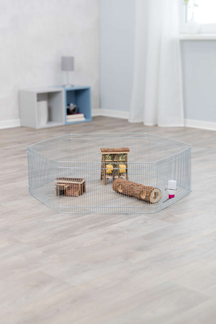 TRIXIE Freilaufgehege, Indoor, Hamster, Metall, verzinkt